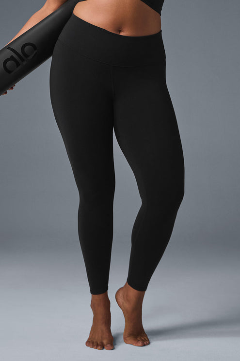 alo Women's 7/8 High-Waist Airbrush Legging - Black