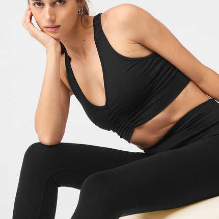alo Women's 7/8 High-Waist Airbrush Legging - Black
