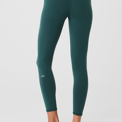 alo Women's 7/8 High-Waist Airbrush Legging - Midnight Green