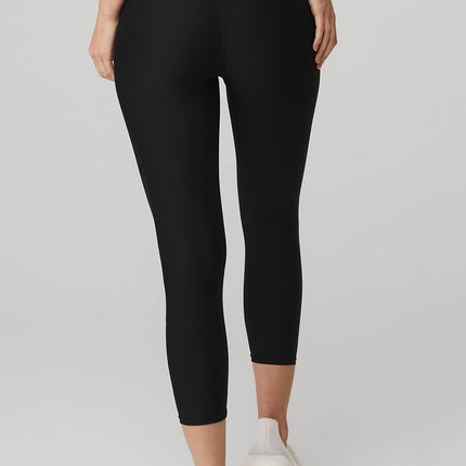 alo Women's High-Waist Airlift Capri - Black