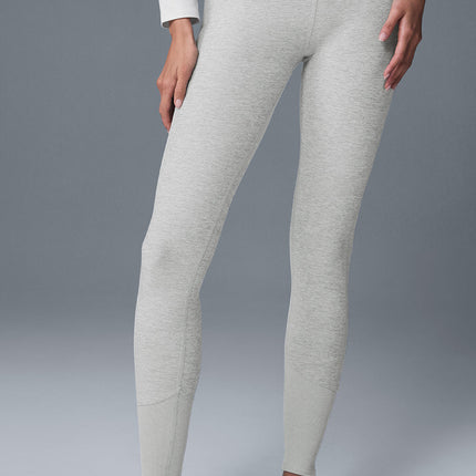 alo Women's High-Waist Alosoft Lounge Legging - Athletic Heather Grey