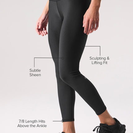 alo Women's 7/8 High-Waist Airlift Legging - Black