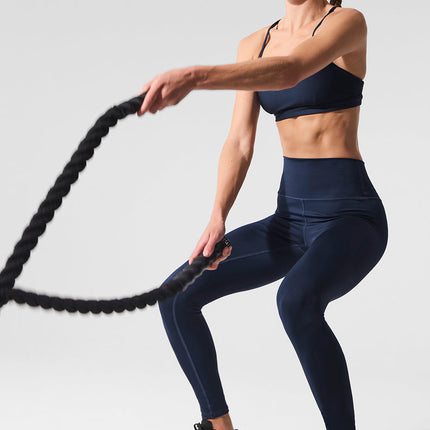 alo Women's 7/8 High-Waist Airlift Legging - Navy