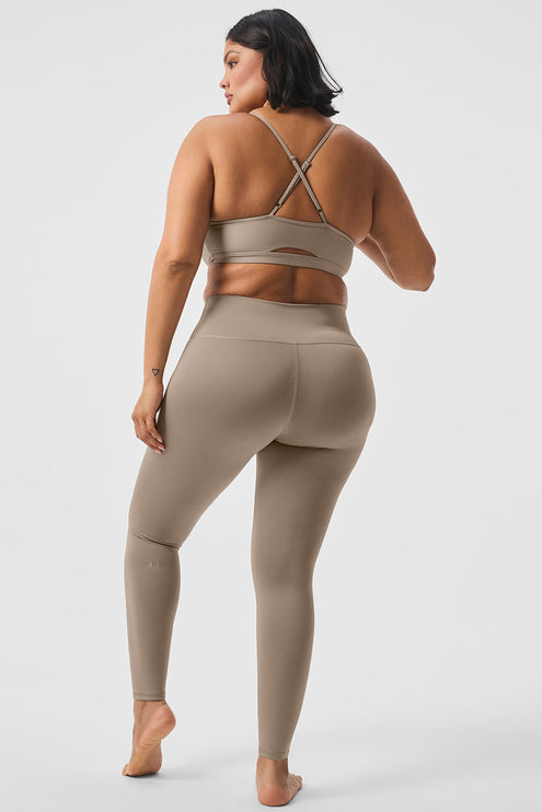 alo Women's 7/8 High-Waist Airlift Legging - Gravel