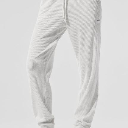 alo Women's Muse Sweatpant - White Heather