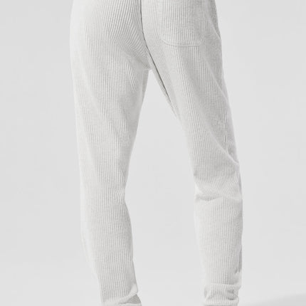alo Women's Muse Sweatpant - White Heather