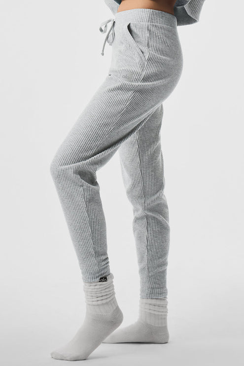 alo Women's Muse Sweatpant - Athletic Heather Grey