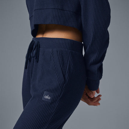 alo Women's Muse Sweatpant - Navy