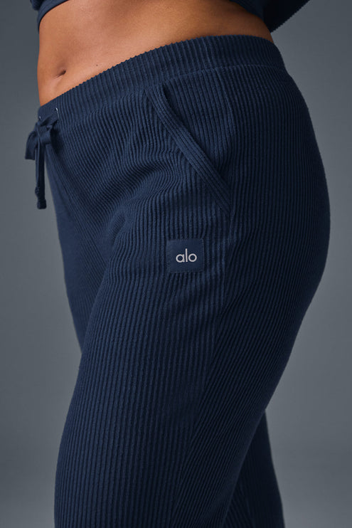 alo Women's Muse Sweatpant - Navy