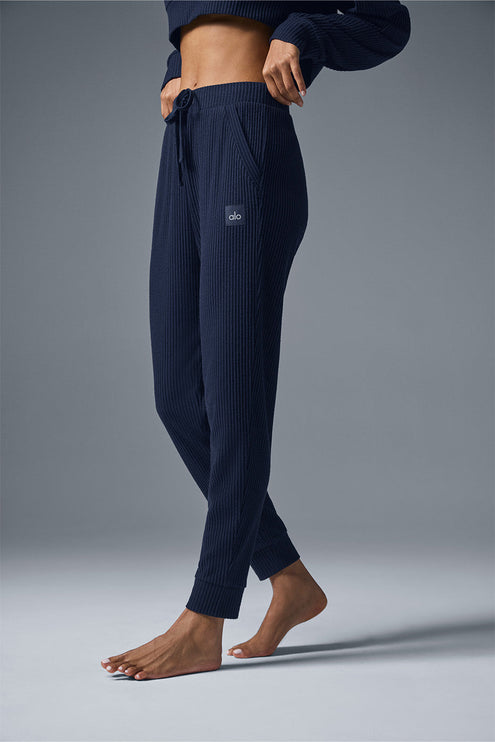 alo Women's Muse Sweatpant - Navy