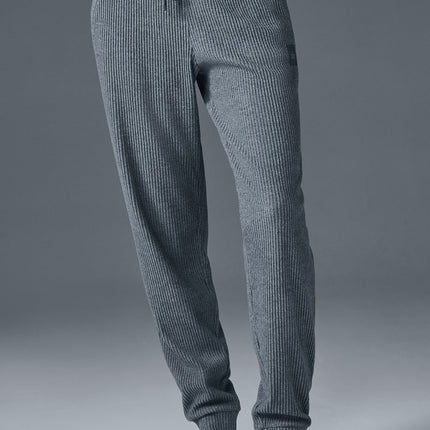 alo Women's Muse Sweatpant - Steel Grey Heather