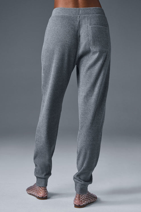 alo Women's Muse Sweatpant - Steel Grey Heather