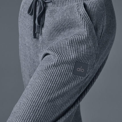 alo Women's Muse Sweatpant - Steel Grey Heather