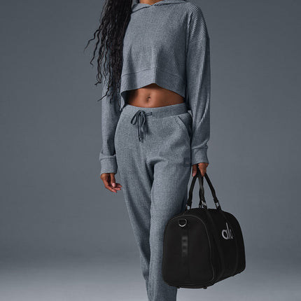 alo Women's Muse Sweatpant - Steel Grey Heather