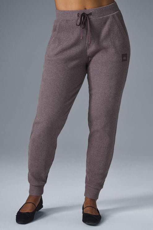 alo Women's Muse Sweatpant - Raisinette Heather