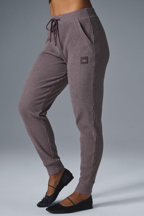 alo Women's Muse Sweatpant - Raisinette Heather