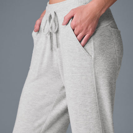 alo Women's Soho Sweatpant - Athletic Heather Grey