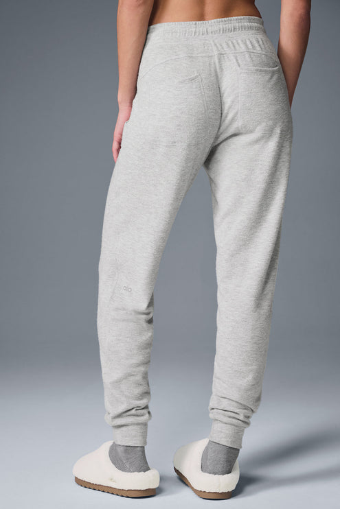 alo Women's Soho Sweatpant - Athletic Heather Grey