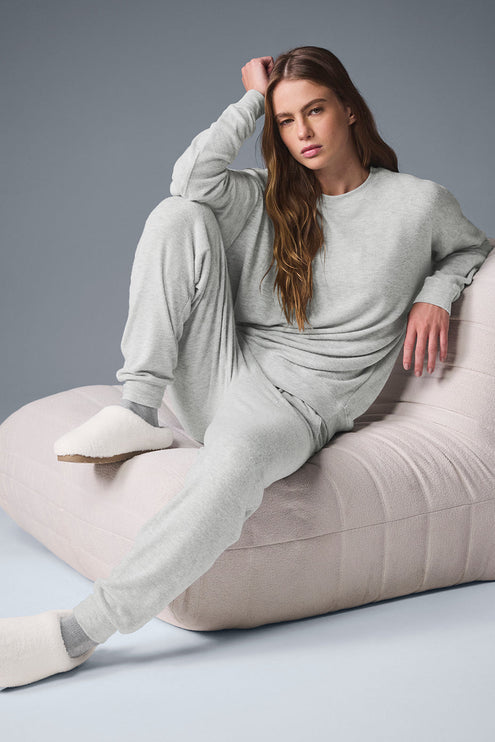 alo Women's Soho Sweatpant - Athletic Heather Grey