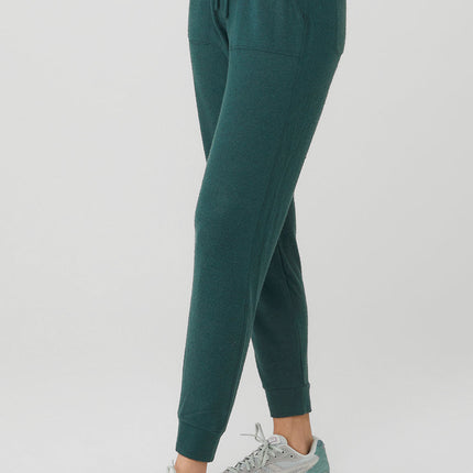 alo Women's Soho Sweatpant - Midnight Green