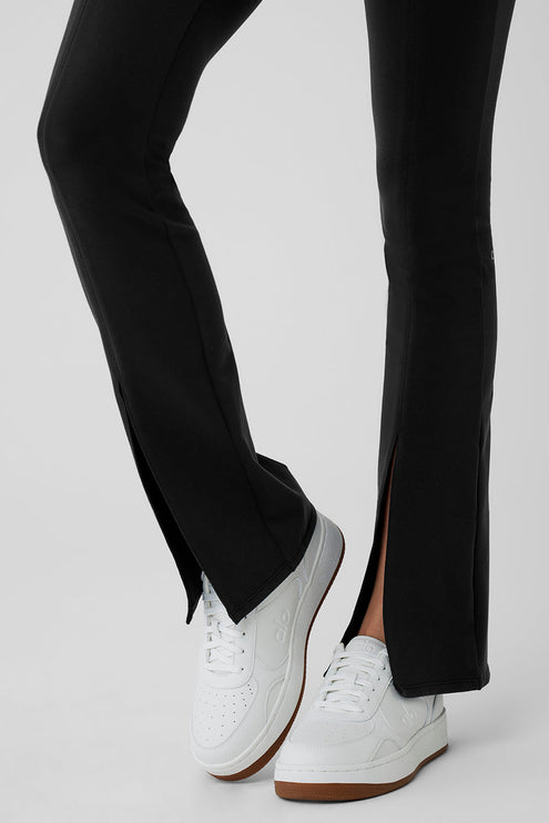 alo Women's Airbrush High-Waist Flutter Legging - Black