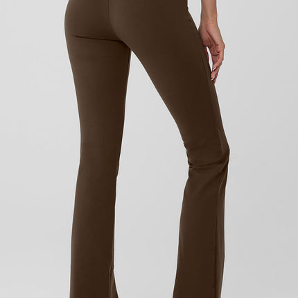 alo Women's Airbrush High-Waist Flutter Legging - Espresso