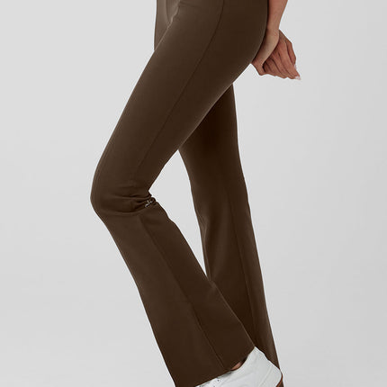 alo Women's Airbrush High-Waist Flutter Legging - Espresso