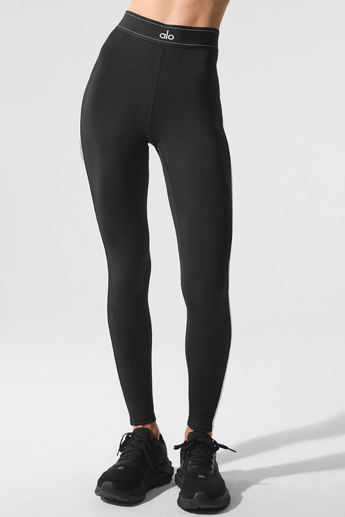alo Women's Airlift High-Waist Suit Up Legging - Black/White