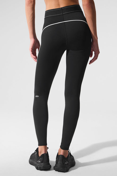 alo Women's Airlift High-Waist Suit Up Legging - Black/White
