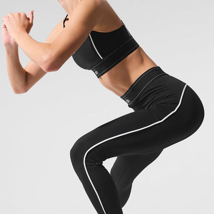 alo Women's Airlift High-Waist Suit Up Legging - Black/White