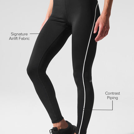 alo Women's Airlift High-Waist Suit Up Legging - Black/White