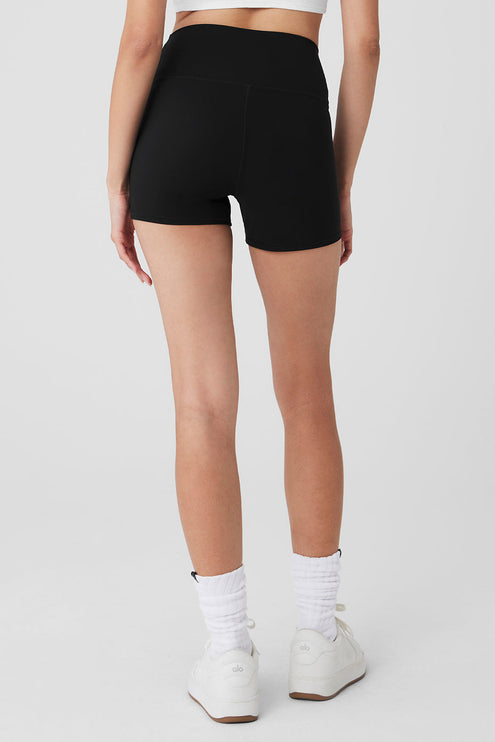 alo Women's 4" Vapor High-Waist Fierce Short - Black