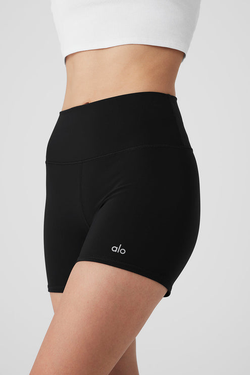 alo Women's 4" Vapor High-Waist Fierce Short - Black