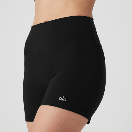 alo Women's 4" Vapor High-Waist Fierce Short - Black