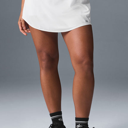 alo Women's Match Point Tennis Skirt - White