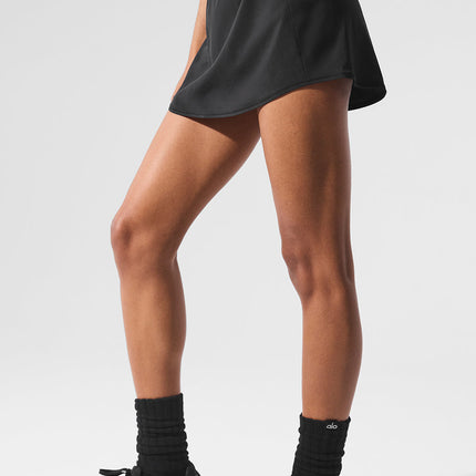 alo Women's Match Point Tennis Skirt - Black