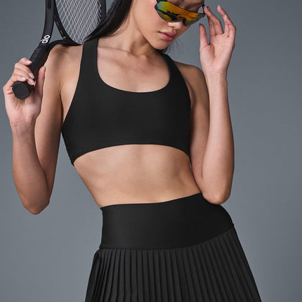 alo Women's Grand Slam Tennis Skirt - Black