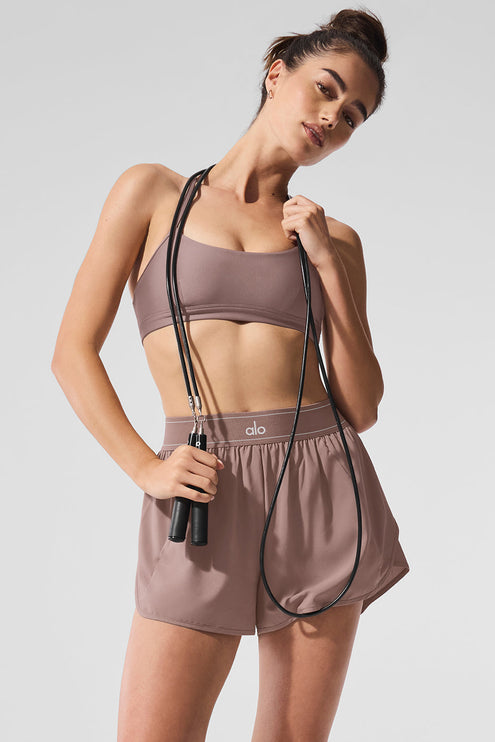 alo Women's Match Point Short - Mushroom