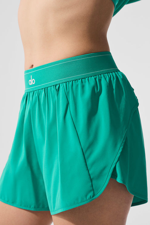 alo Women's Match Point Short - Spruce Green