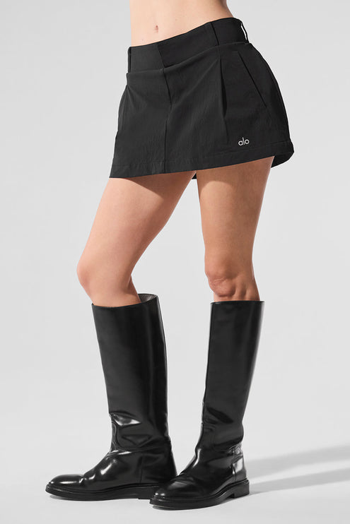 alo Women's Fan Club Mini Skirt - Black