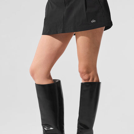 alo Women's Fan Club Mini Skirt - Black