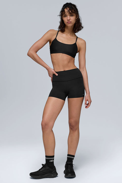 alo Women's 3" High-Waist Airlift Short - Black