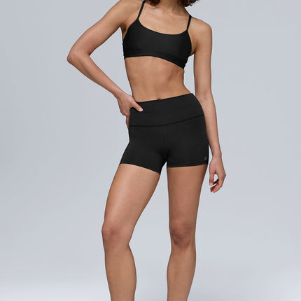 alo Women's 3" High-Waist Airlift Short - Black