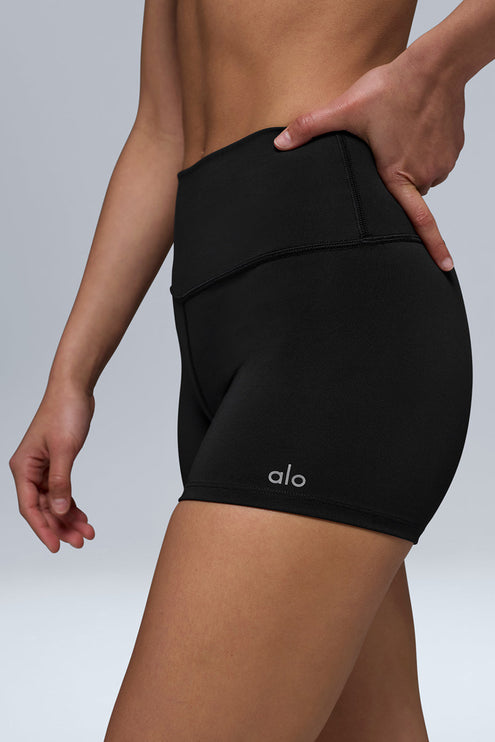 alo Women's 3" High-Waist Airlift Short - Black