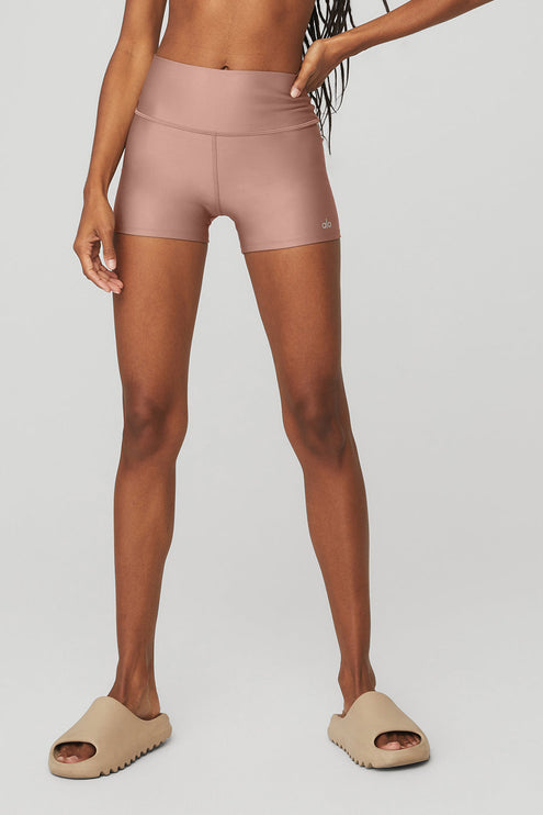alo Women's 3" High-Waist Airlift Short - Smoky Quartz