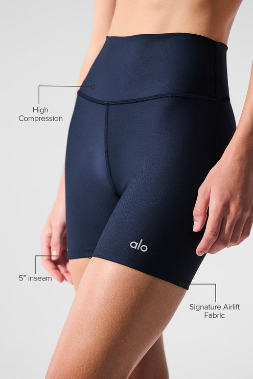 alo Women's 5" Airlift Energy Short - Navy