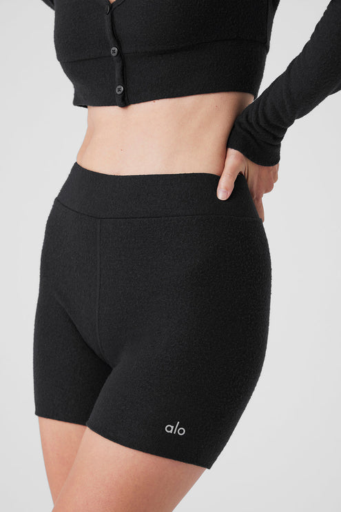 alo Women's Alolux High-Waist Me Time Short - Black
