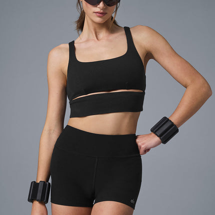 alo Women's Alosoft High-Waist Carefree Short - Black