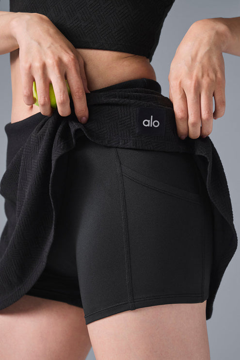 alo Women's Doubles Only Skirt - Black