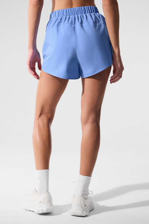 alo Women's Playmaker Dolphin Short - Crystal Clear Blue